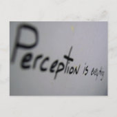 Carte Postale la perception est tout (Devant)