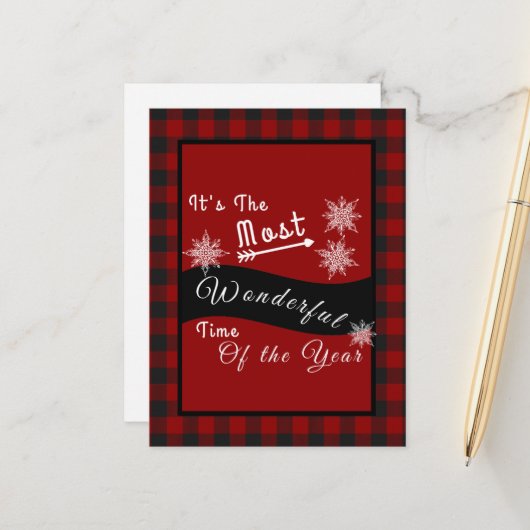 Carte Postale La période la plus merveilleuse (Devant/Arrière en situation)