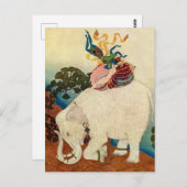 Carte Postale "La Perle de l'éléphant" par Edmund Dulac (Devant / Derrière)