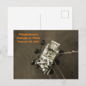 Carte Postale La persévérance arrive sur Mars (Matte) (Devant / Derrière)