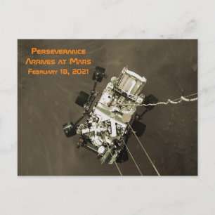 Carte Postale La persévérance arrive sur Mars (Semi-Gloss)