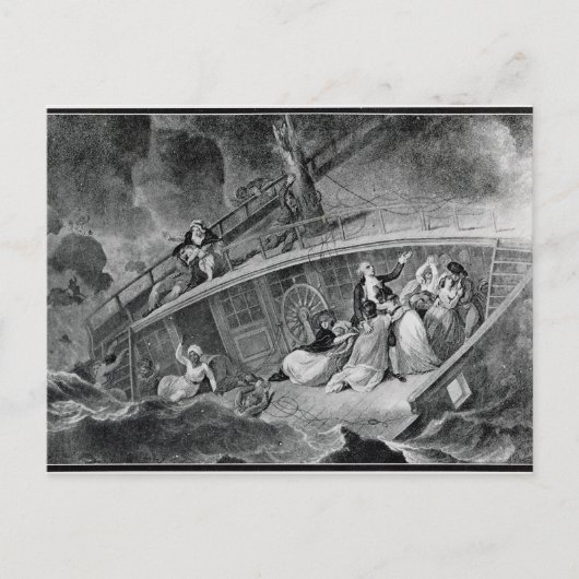 Carte Postale La perte de l'Indiaman oriental (Devant)