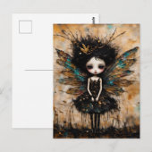 Carte Postale La petite adorable fée avec trois jambes (Devant / Derrière)