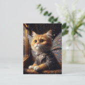 Carte Postale La Petite Fée De Chat Adorable (Debout devant)