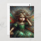 Carte Postale La Petite Fée En Colère (Devant / Derrière)