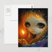 Carte Postale "La Petite Fille De Match" (Devant / Derrière)