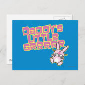 Carte Postale La petite fille de papa (Devant / Derrière)