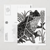 Carte Postale La Petite Grenouille Qui Chante (Devant / Derrière)