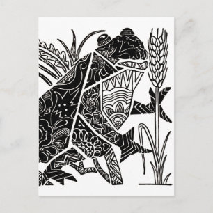 Carte Postale La Petite Grenouille Qui Chante