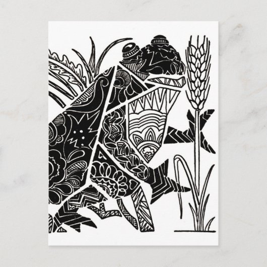 Carte Postale La Petite Grenouille Qui Chante (Devant)