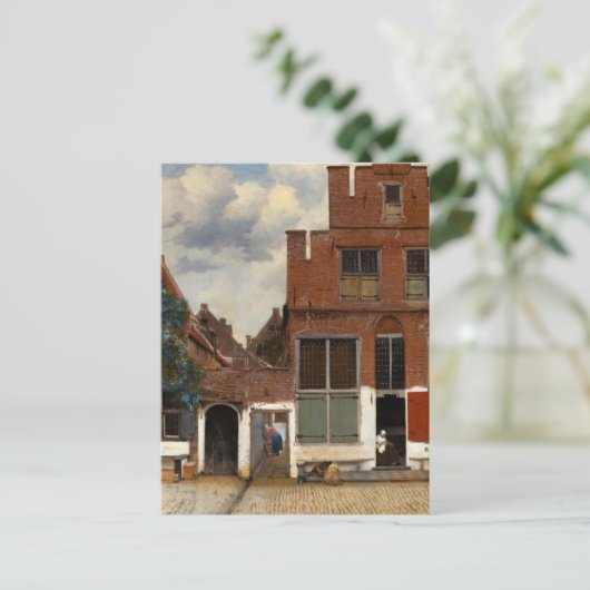 Carte Postale La Petite Rue, Vue des Maisons à Delft (Debout devant)