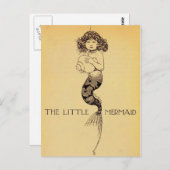 Carte Postale La Petite Sirène (Devant / Derrière)
