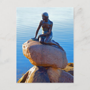 Carte Postale La Petite Sirène à Copenhague, Danemark