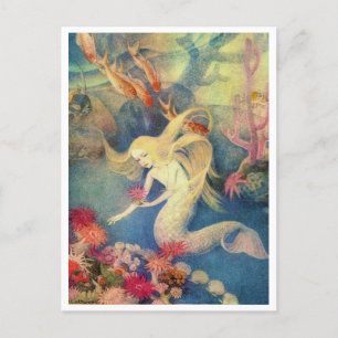 Carte Postale La petite sirène de Dorothy Lathrop