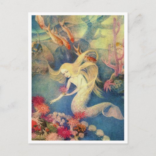 Carte Postale La petite sirène de Dorothy Lathrop (Devant)