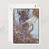 Carte Postale La petite sirène d'Edmund Dulac (Devant / Derrière)