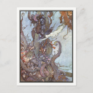 Carte Postale La petite sirène par Edmund Dulac