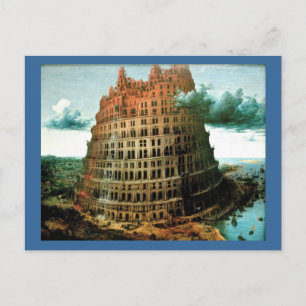 Carte Postale La "petite" tour de Babel de Pieter Bruegel