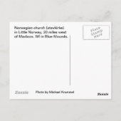 Carte Postale La peu de Norvège (Dos)