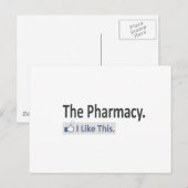 Carte Postale La Pharmacie... J'Aime Ça (Devant / Derrière)