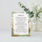 Carte Postale La Piazza DESIDERATA par Max Ehrmann (Debout devant)