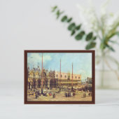 Carte Postale La Piazza San Marco. De Canaletto (Debout devant)
