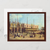 Carte Postale La Piazza San Marco. De Canaletto (Devant / Derrière)