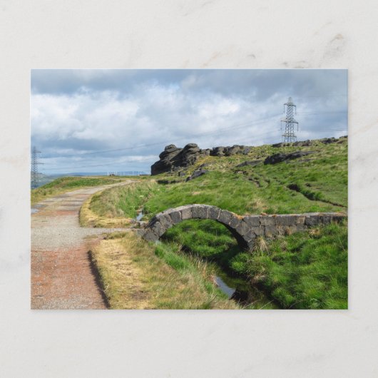 Carte Postale La pierre de pluie, Blackstone Edge (Devant)