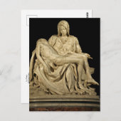 Carte postale La Pieta de Michelangelo (Devant / Derrière)