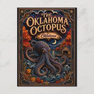 Carte Postale La Pieuvre de l'Oklahoma Légendes Oklahoma Popcut