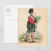 Carte Postale La pipette écossaise (Devant / Derrière)