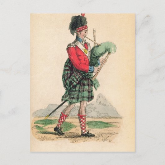 Carte Postale La pipette écossaise (Devant)