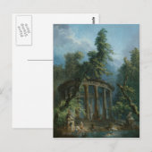 Carte Postale La piscine - Hubert Robert (Devant / Derrière)