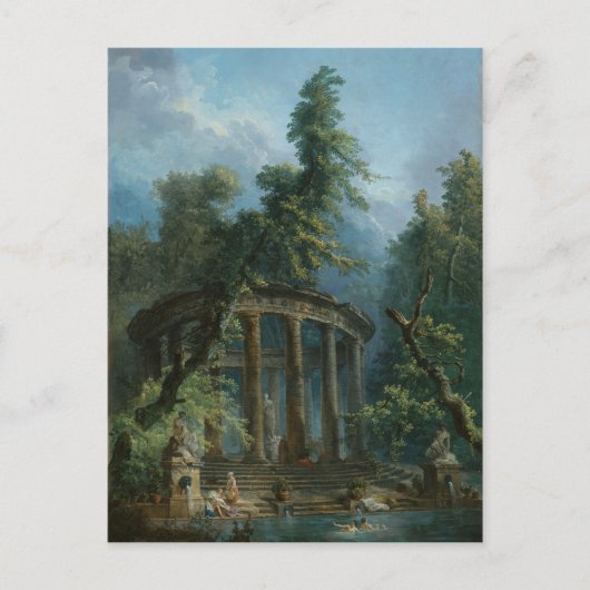 Carte Postale La piscine - Hubert Robert (Devant)
