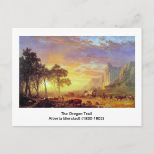 Carte Postale La piste de l'Oregon,  Albert Bierstadt