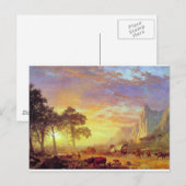 Carte Postale La piste de l'Oregon - Albert Bierstadt (Devant / Derrière)
