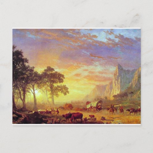 Carte Postale La piste de l'Oregon - Albert Bierstadt (Devant)