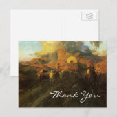 Carte Postale La piste de l'Oregon par Frank Tenney Johnson, Mer (Devant / Derrière)