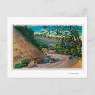 Carte Postale La pittoresque route de Los Gatos près de Père Noë