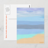 Carte Postale La plage (Devant / Derrière)