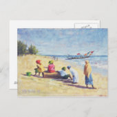 Carte Postale La plage à Abene Sénégal 1997 (Devant / Derrière)