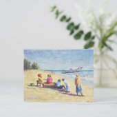 Carte Postale La plage à Abene Sénégal 1997 (Debout devant)