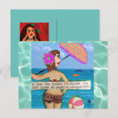 Carte postale - la plage corrige tout carte postal (Devant / Derrière)