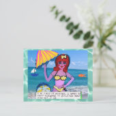 Carte postale - la plage corrige tout carte postal (Debout devant)