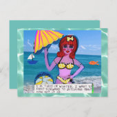 Carte postale - la plage corrige tout carte postal (Devant / Derrière)