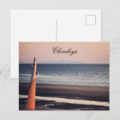 Carte Postale La plage de Cleveleys (Devant / Derrière)
