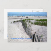 Carte Postale La plage de Davis Park (Devant / Derrière)