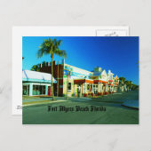 Carte Postale La plage de Fort Myers (Devant / Derrière)