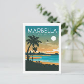 Carte Postale La plage de Marbella (Debout devant)