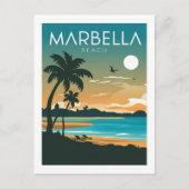 Carte Postale La plage de Marbella (Devant)
